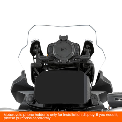 BMW F 850 GS con caricatore wireless montato sulla traversa: il supporto non è incluso