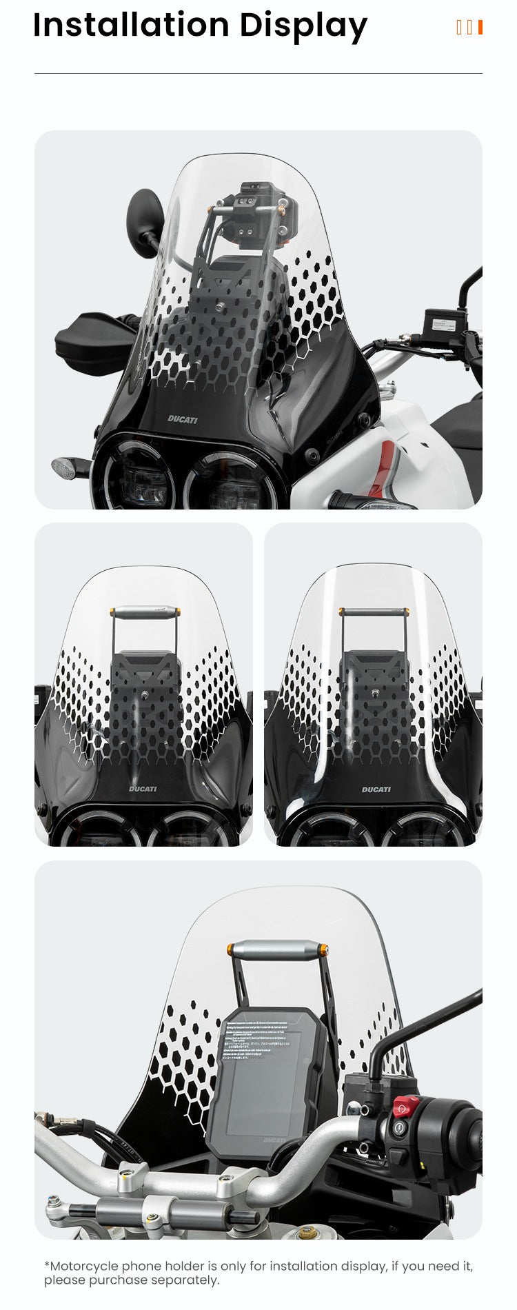 ¿Cómo queda en la moto?