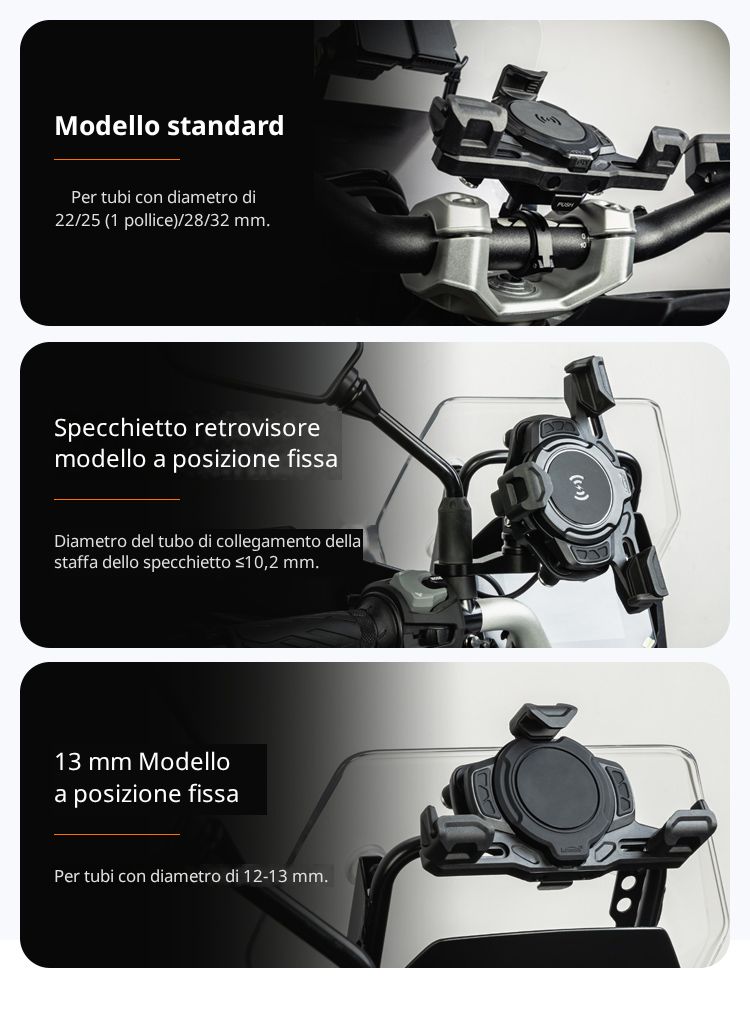 Tres soportes: solo uno es el adecuado para tu moto