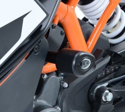 Tamponi paratelaio tipo Aero no-cut Sliders telaio - KTM RC125/200/390 (colore bianco)