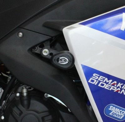 Tamponi paratelaio tipo Aero no-cut Sliders telaio - Yamaha YZF-R25 '14-'18 / YZF-R3 '15-'18