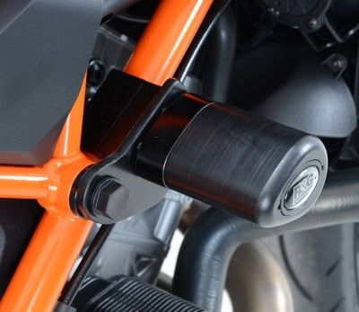 Tamponi / protezioni telaio tipo Aero - KTM 1290 Super Duke [R] '14-'19 (kit offset togliere prot.ginocchio)