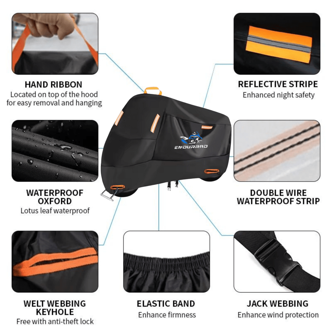 Funda para moto Endurrad 210D - Endurrad.com