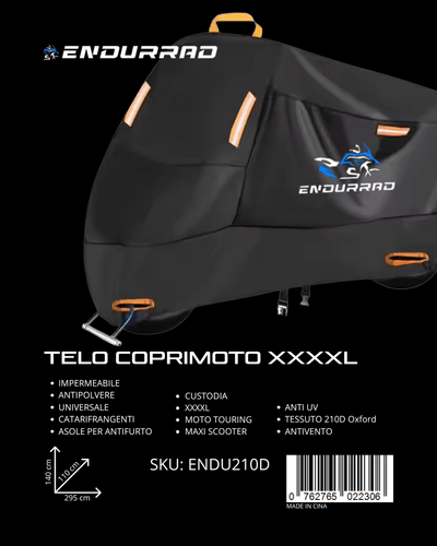 Funda impermeable para moto Endurrad 210D - Endurrad.com