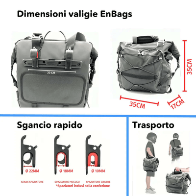 Maleta lateral semirrígida Enbags - Endurrad.com