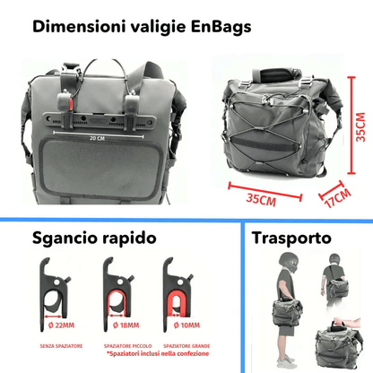 Maleta lateral semirrígida Enbags - Endurrad.com