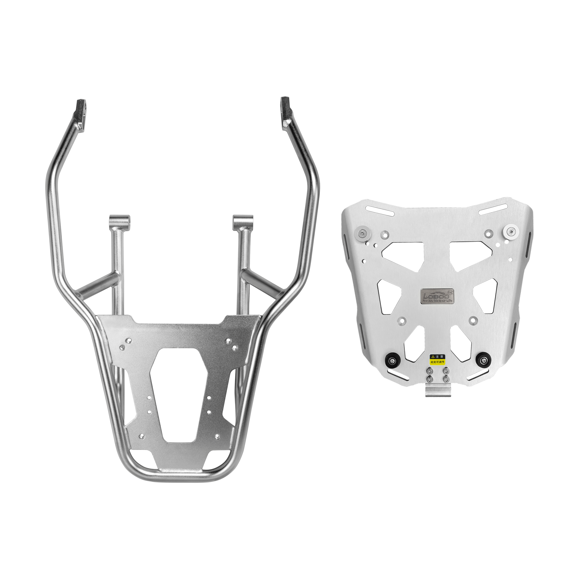 Portapacchi posteriore rinforzato LOBOO JP131WB con piastra di appoggio per top case, per BMW R 1300 GS