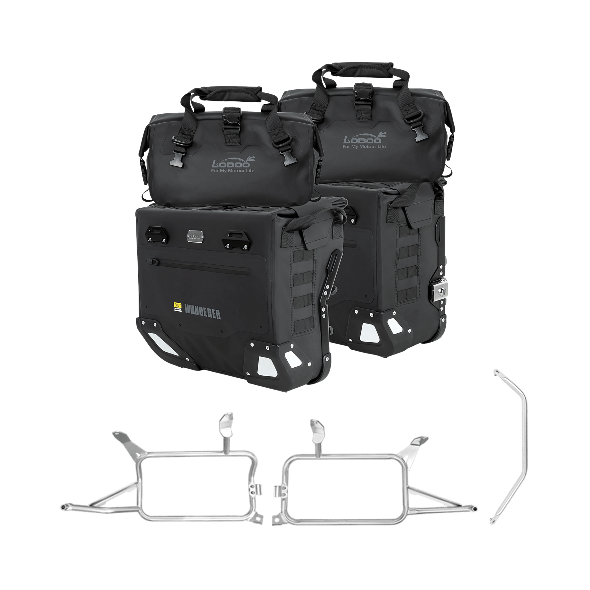 Maletas laterales BMW F750/850 GS - LOBOO PIKE TRACKER - Endurrad.com