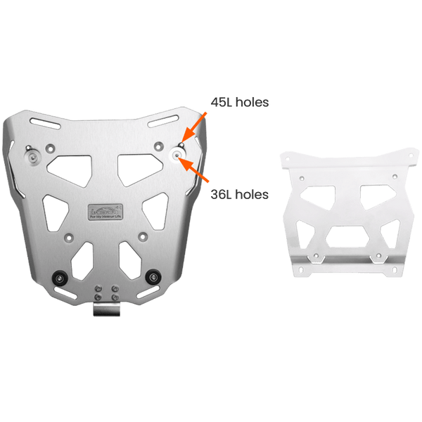 Placa para top case de BMW S 1000 XR desde 2021 | soporte para baúl PIKE TRACKER de 36 y 45 L