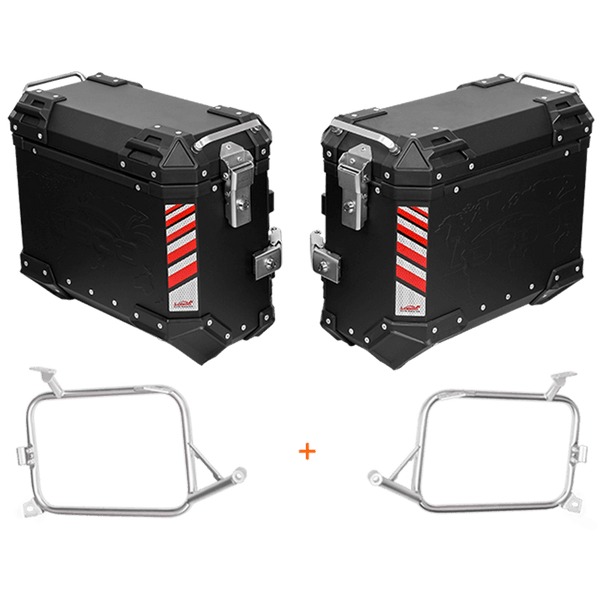 Maletas laterales de aluminio con soportes para BMW S 1000 XR
