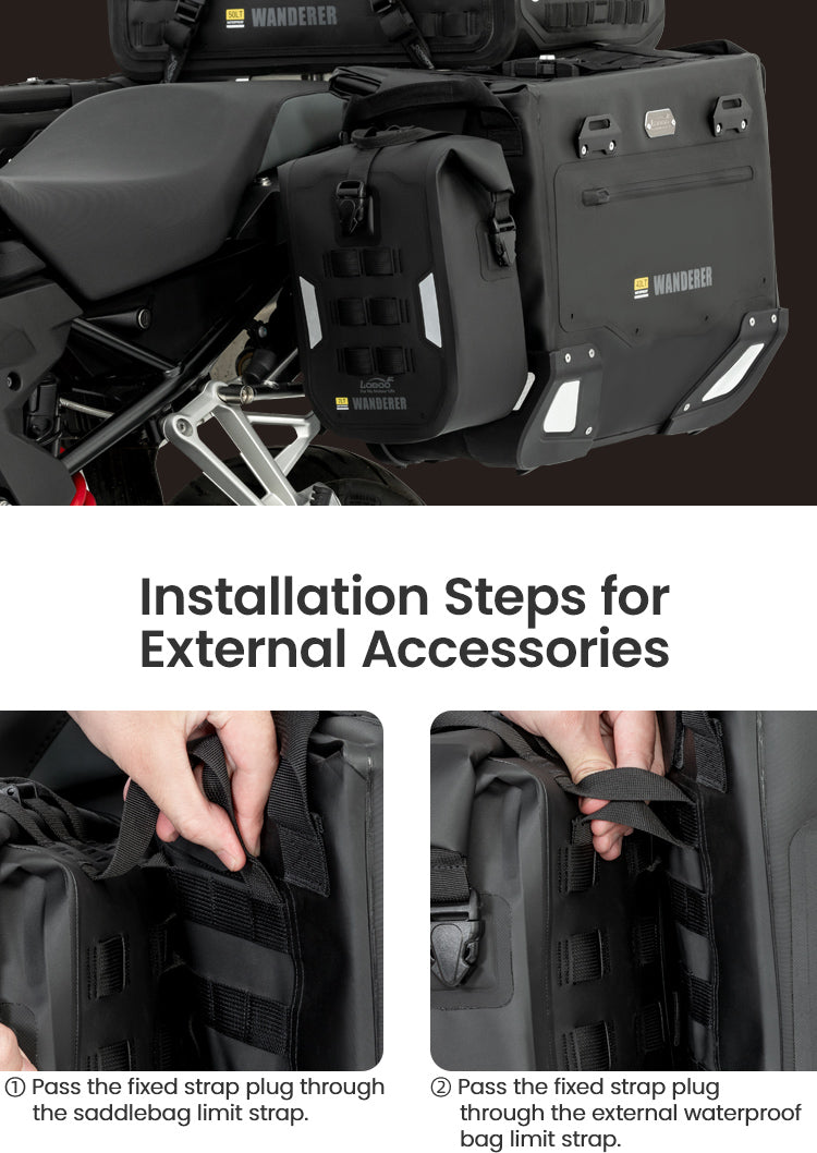 ¿Cómo se enganchan los accesorios externos?