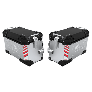 Maletas de moto de aluminio, pareja lateral de 65 a 90 L — PIKE TRACKER