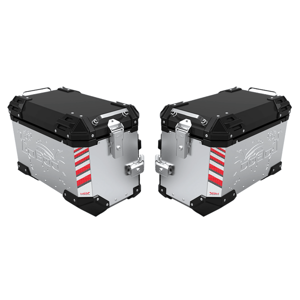 Maletas de moto de aluminio, pareja lateral de 65 a 90 L — PIKE TRACKER