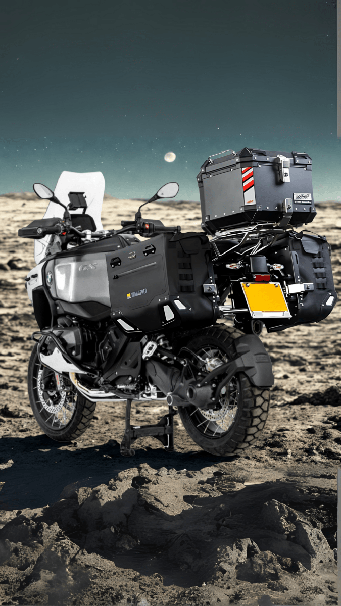 Construida para la gran distancia entre ejes de la GS Adventure