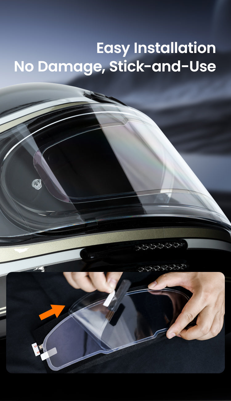 Se pega y listo, sin modificaciones en el casco