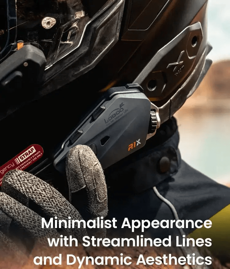 Manos libres para casco de moto LOBOO R1X – Bluetooth 5.3 - Endurrad.com